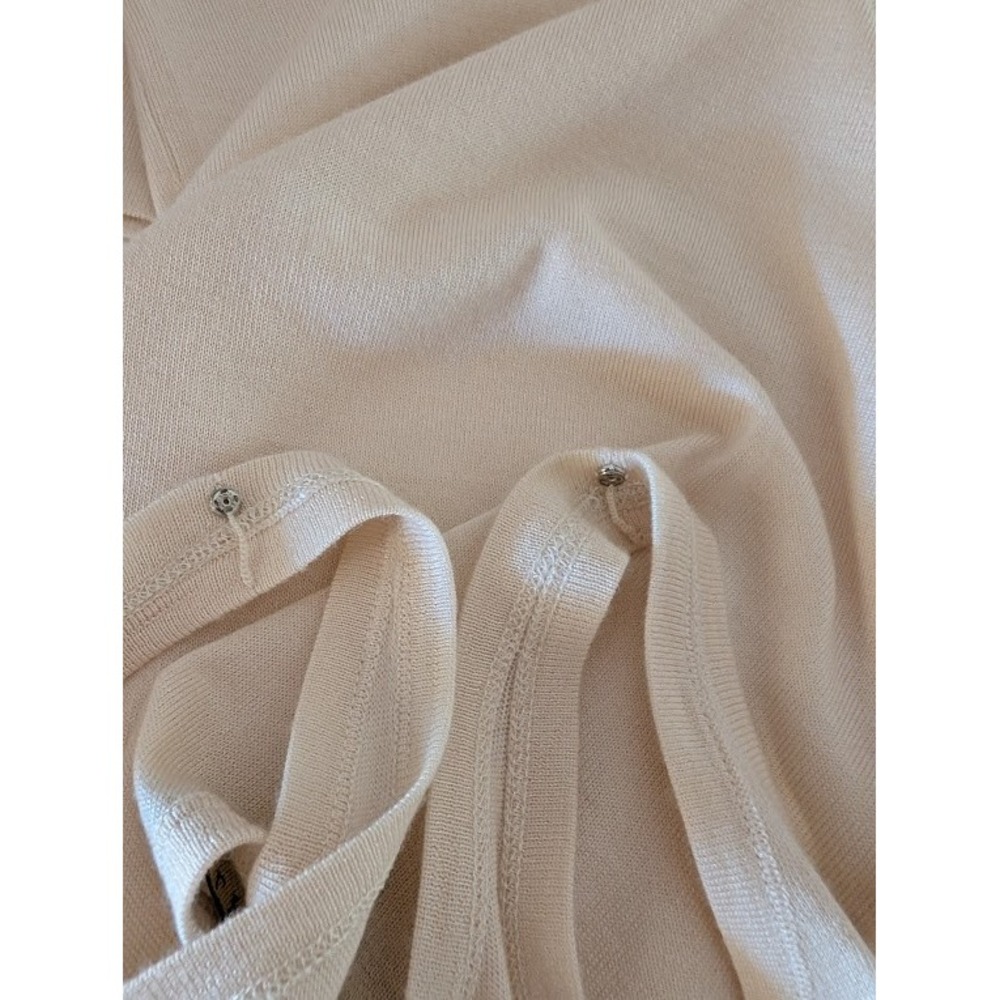 Ralph Lauren Cream Cashmere Silk Knit Scoop Neck Tank Top Large Womens - Picture 9 of 9
